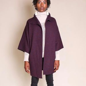 NWT Harris Wharf Kimono Wool Coat 38/XS